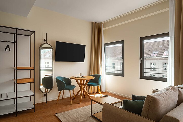 In Berlin im Limehome Berlin Klosterstraße wurde das neue Apartmentdesign bereits integriert. © Limehome