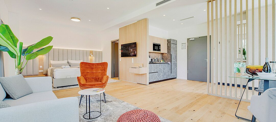 Wenige Einheiten am Rande eines Gewerbegebiets: Das Haus in Rosenheim gehört zu den erfolgreichsten Bright-Apartment-Objekten im Portfolio. Jetzt wächst Bright auch mit fremdbetriebenen, kleinen Collection-Häusern. © Bright Apartments