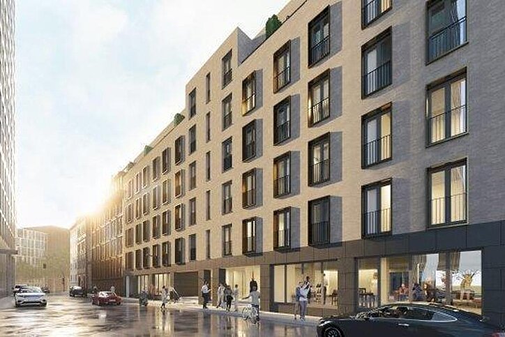 Visualisierung Projekt Frankfurt Querstraße von Tikehau Capital / Dunman Capital Partners
