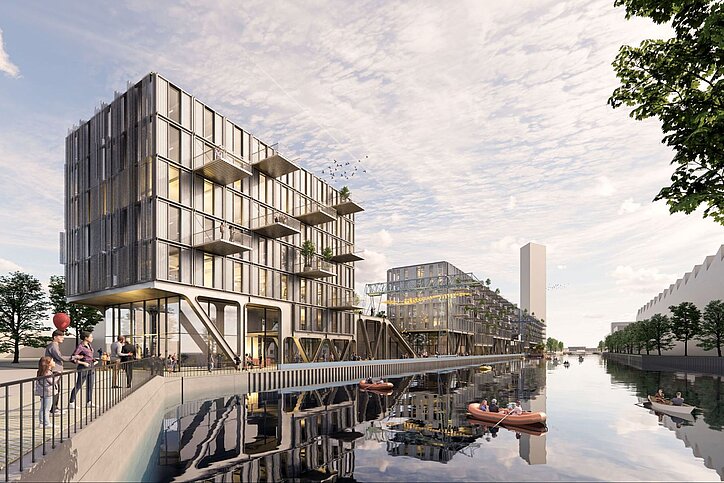 Habyt wächst in seinem Heimatmarkt Berlin in einem spektakulären Projekt. © DOXS NKLN