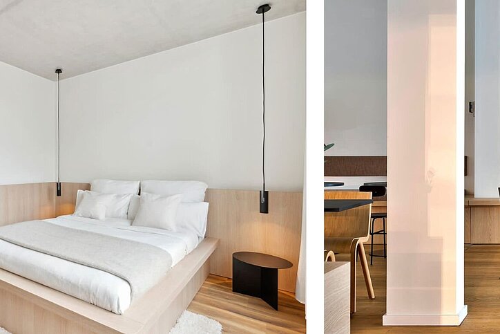 Neben den Apartments wird Habyt im Münchner Quartier auch eine Sauna, ein Gym und Café betreiben. © Felix Steck Photographer für Habyt