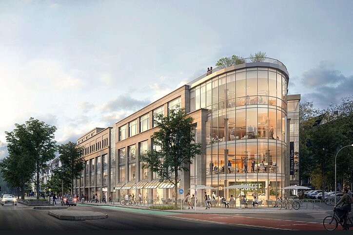 Midstad wandelt gerade das Kaufhaus in der Berliner Schlossstrasse in eine Mixed-Use-Immobilie um. © Midstad
