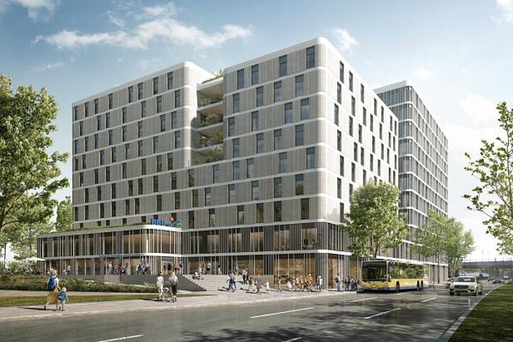 Visualisierung des Berlinovo-Projektes „Holzmarkt 51“